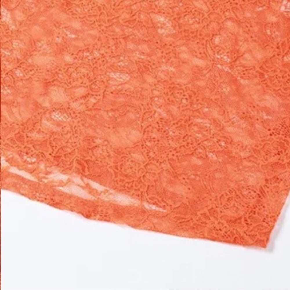 NEW to CASA B💫 Theresa Front-Twist Strapless Lace Maxi Dress in Tangerine - Picture 10 of 15